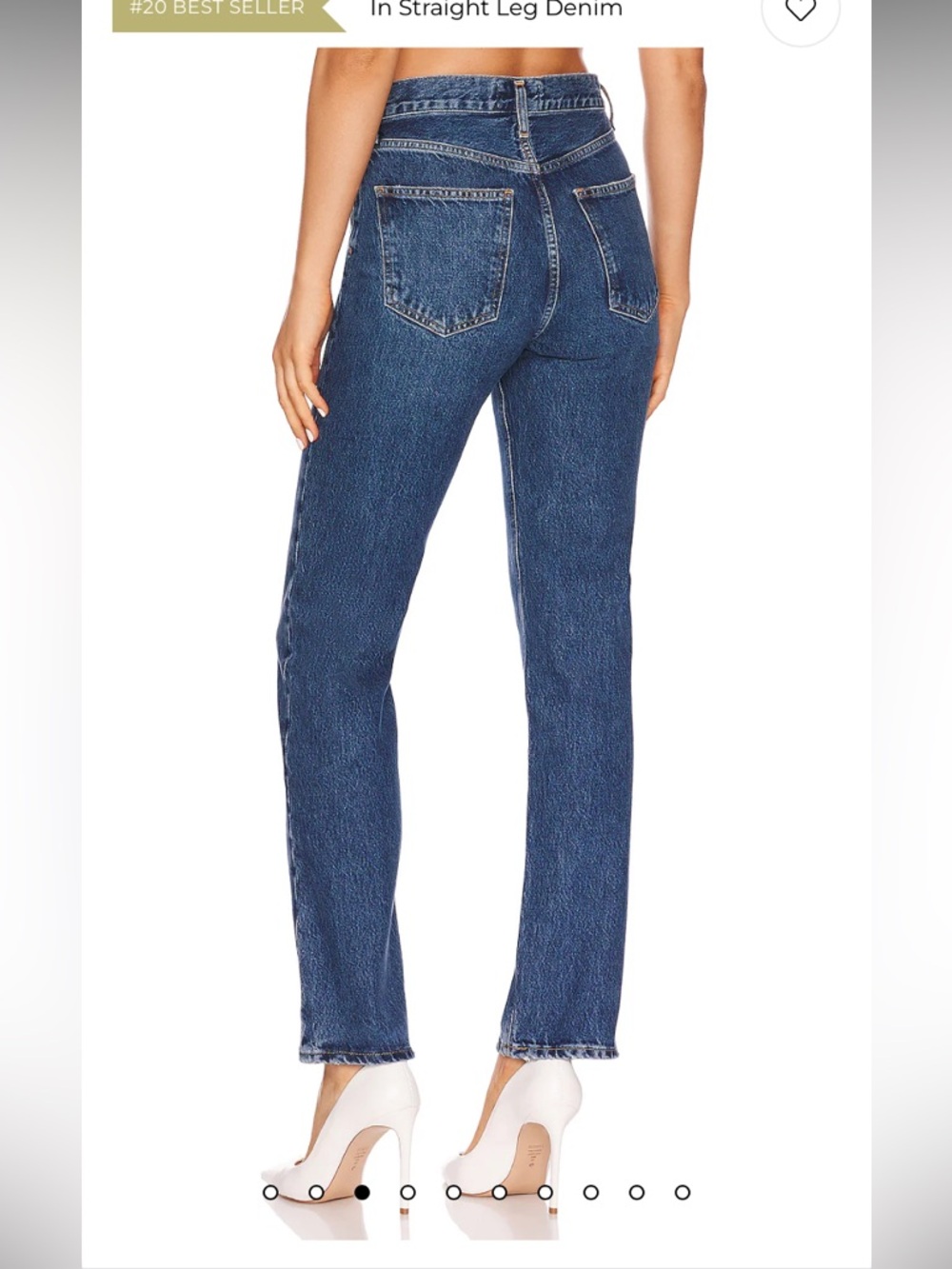 AGOLDE Lana Mid-Rise Straight Leg Jeans in Sphere wash - Picture 3 of 10